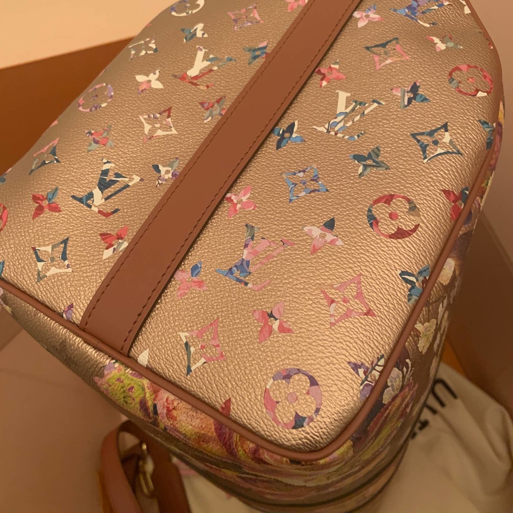 ❌❌ Louis Vuitton Garden Keepall 45 bandouliere Gold Monogram Party travel bag LV - Picture 7 of 16